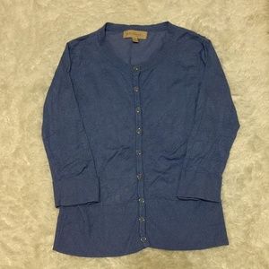 Philosophy Lite Purple Cardigan Sweater S